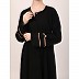 Daily wear front open abaya-Black Daily wear front open abaya-Black