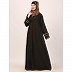Daily wear front open abaya-Olive Daily wear front open abaya-Olive