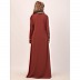 Daily wear front open abaya-Rust Daily wear front open abaya-Rust