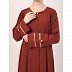 Daily wear front open abaya-Rust Daily wear front open abaya-Rust
