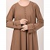 Box pleated abaya in CEY fabric-Beige Box pleated abaya in CEY fabric-Beige
