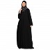 Box pleated abaya in CEY fabric-Black Box pleated abaya in CEY fabric-Black