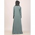 Box pleated abaya in CEY fabric-Sky Blue Box pleated abaya in CEY fabric-Sky Blue