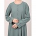Box pleated abaya in CEY fabric-Sky Blue Box pleated abaya in CEY fabric-Sky Blue