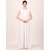 Embroidery Shrug with sleeveless inner abaya-Dark Grey-white Embroidery Shrug with sleeveless inner abaya-Dark Grey-white