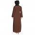 A-line inner abaya with a complementary Hijab- Brown