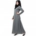 A-line inner abaya with a complementary Hijab- Grey A-line inner abaya with a complementary Hijab- Grey