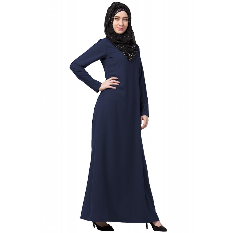 Abaya online- Buy A-line inner abaya with a complementary hijab at www....