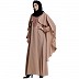 Designer Cape abaya with embroidery work- Beige Designer Cape abaya with embroidery work- Beige