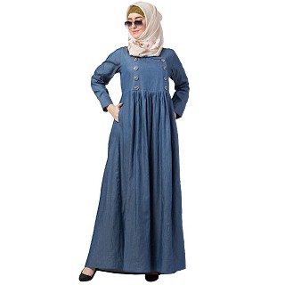 Designer Denim abaya 