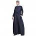 Fashionable Zipper Denim abaya