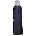 Fashionable Zipper Denim abaya