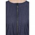 Fashionable Zipper Denim abaya