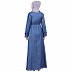 Kohinoor Denim Abaya- Blue