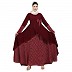 Wholesale abayas/burqas - Polka dotted asymmetrical design