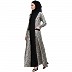 Dual colored casual abaya with Animal print