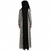 Dual colored casual abaya with Animal print