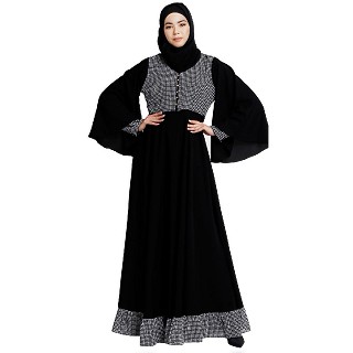 Dual colored Designer abaya