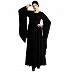 Full flair sleeves abaya with moti work - Black Full flair sleeves abaya with moti work - Black