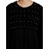 Full flair sleeves abaya with moti work - Black Full flair sleeves abaya with moti work - Black
