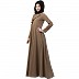 Designer Umbrella abaya with pearl handwork- Beige Designer Umbrella abaya with pearl handwork- Beige