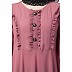 Designer Umbrella abaya with frill work- Puce Pink Designer Umbrella abaya with frill work- Puce Pink
