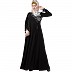 Premium Party wear abaya with sequins work- Black Premium Party wear abaya with sequins work- Black