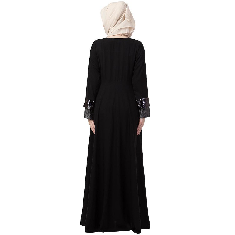 black sequin abaya