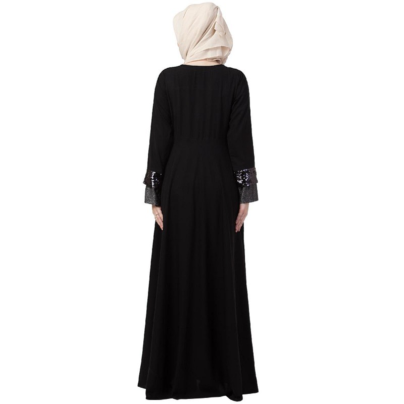 Umbrella Abaya- Buy Designer party wear abaya with sequins work at shid...