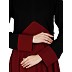 Dual color umbrella abaya-Maroon-Black  Dual color umbrella abaya-Maroon-Black