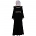 Designer Black umbrella abaya with Lace