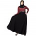 Designer polka dotted Umbrella abaya