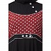 Designer polka dotted Umbrella abaya