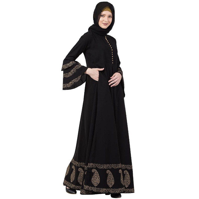 Umbrella Abaya Designer printed umbrella abaya at