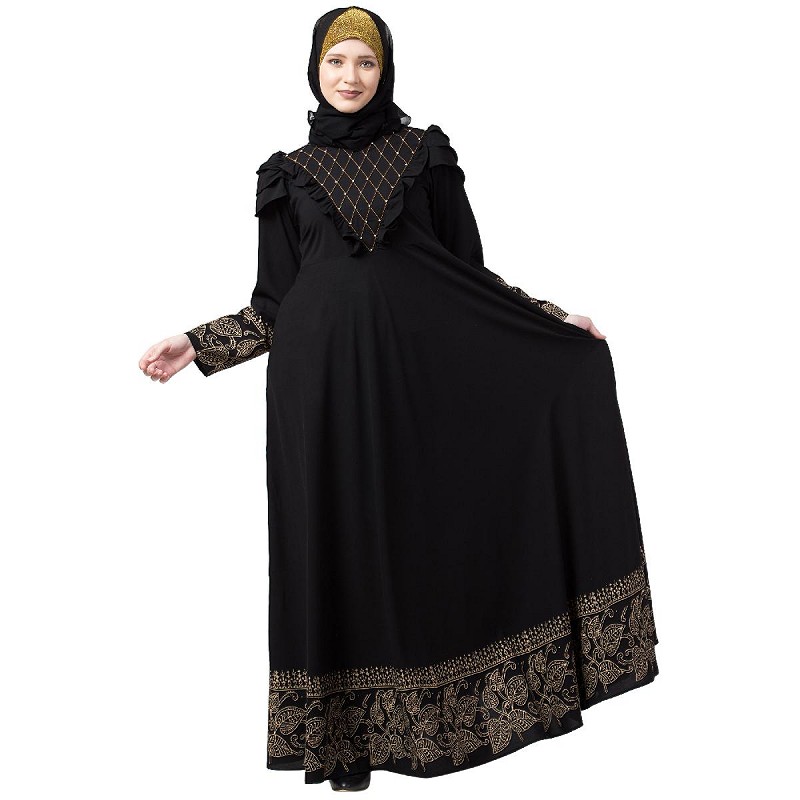 Umbrella Abaya Designer printed umbrella abaya at