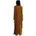 Front open kaftan with embroidery work- Mustard Front open kaftan with embroidery work- Mustard