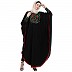 Indo classic Kaftan with embroidery work- Black