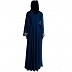 Umbrella abaya with golden embroidery work - Teal Umbrella abaya with golden embroidery work - Teal