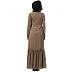 Designer Frilled abaya- Beige Designer Frilled abaya- Beige