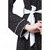 Polka dotted frilled dress- Black Polka dotted frilled dress- Black