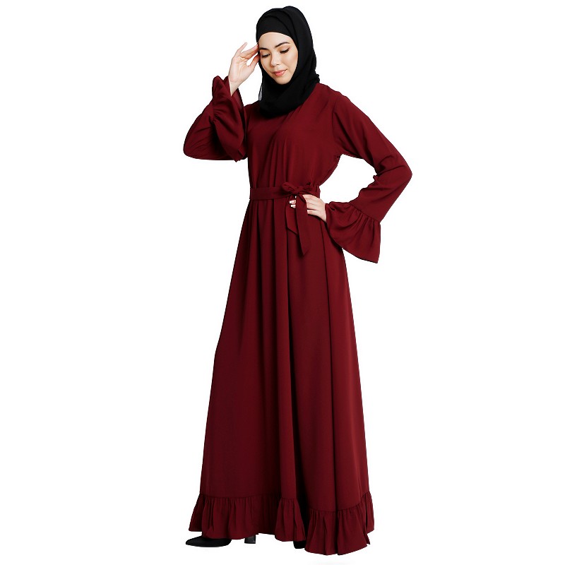Abaya online- Buy casual frilled abaya at www.shiddat.com