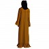 Casual frilled abaya- Mustard Casual frilled abaya- Mustard