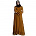 Casual frilled abaya- Mustard Casual frilled abaya- Mustard
