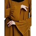 Casual frilled abaya- Mustard Casual frilled abaya- Mustard