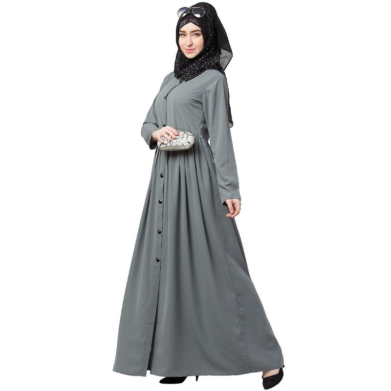 modern front open abaya