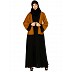 Dual colored Layered abaya- Mustard-Black Dual colored Layered abaya- Mustard-Black