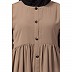 Front open abaya with pintucks- Beige Front open abaya with pintucks- Beige