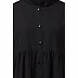 Front open abaya with pintucks- Black Front open abaya with pintucks- Black