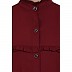 Front open classic frill abaya- Maroon