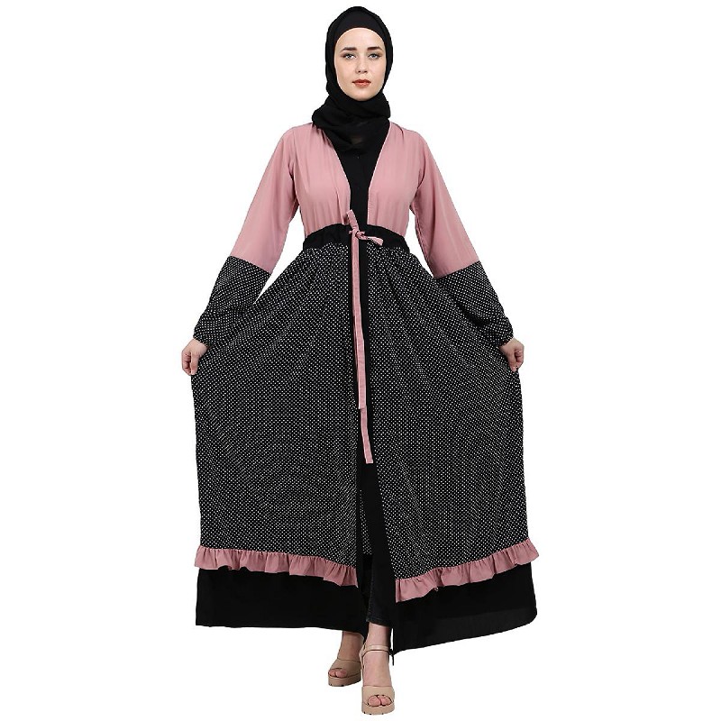 polka dot abaya